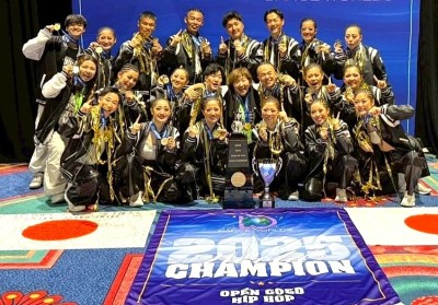 Soka Univerisity students win gold medals at the 2025 International Cheerleading Union World Cheerleading Championships and THE DANCE WORLDS 2025!