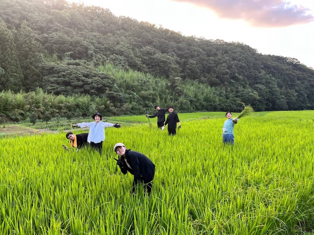 大山での農作業