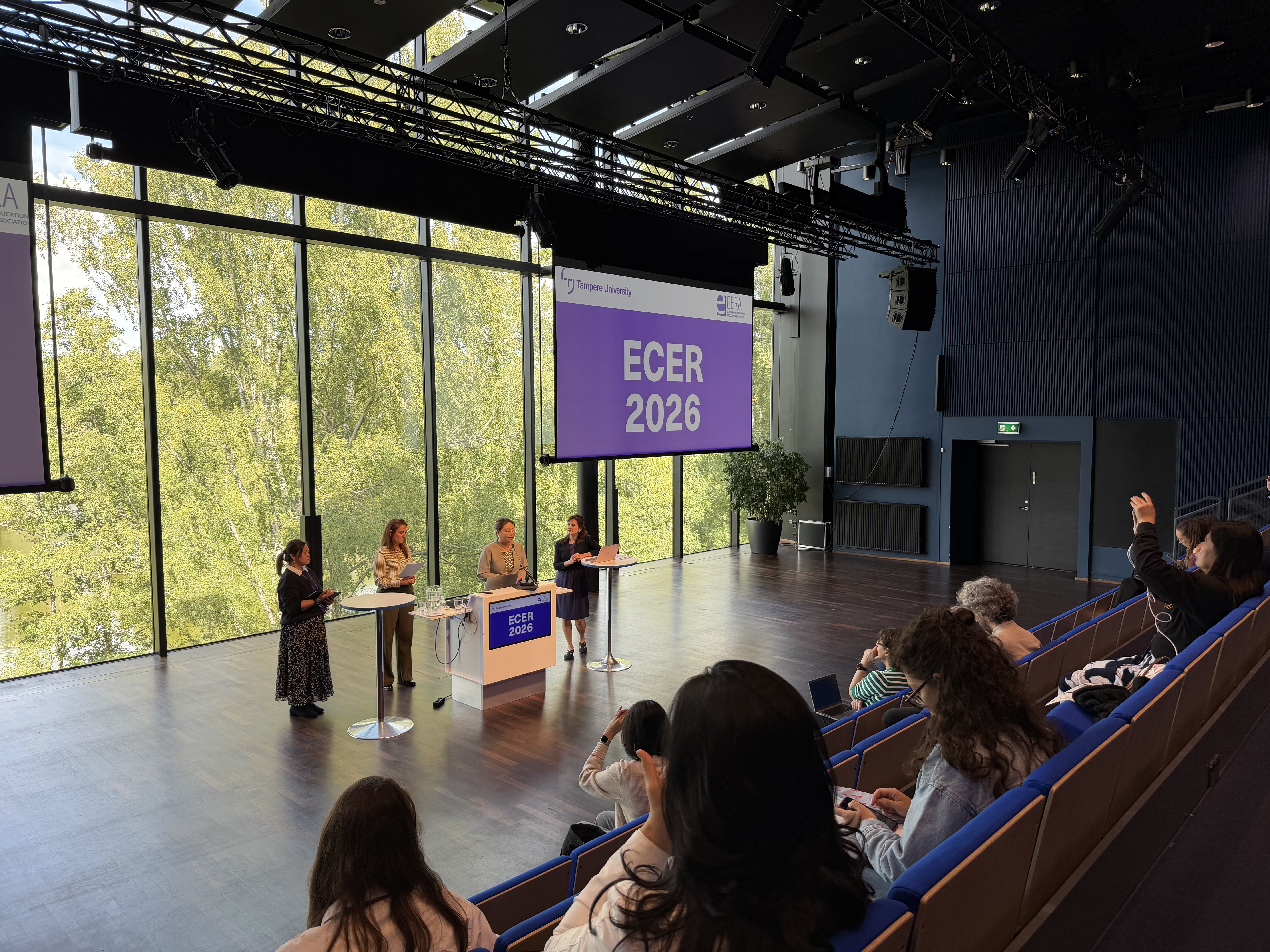 フィンランドで開催された欧州教育研究学会（EERA）の年次総会で、本研究所初となる6カ国の研究者で国際共同発表を行いました