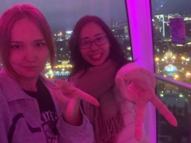 ロシアの友人と（宮内さん）