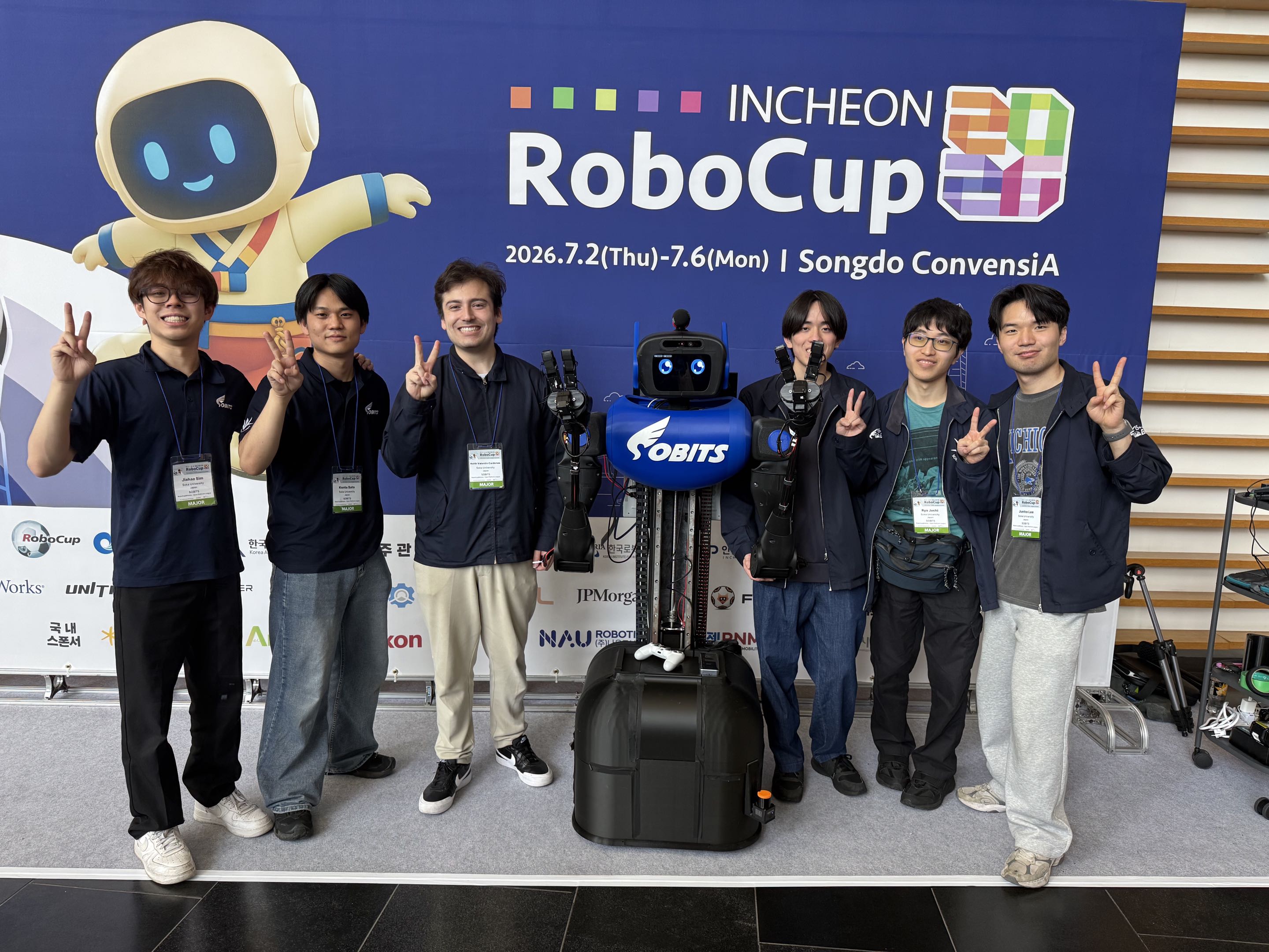 チームSOBITSが知能ロボット競技の世界大会「RoboCup 2026」に出場！総合成績13位、ポスター発表で世界4位の結果を収めました